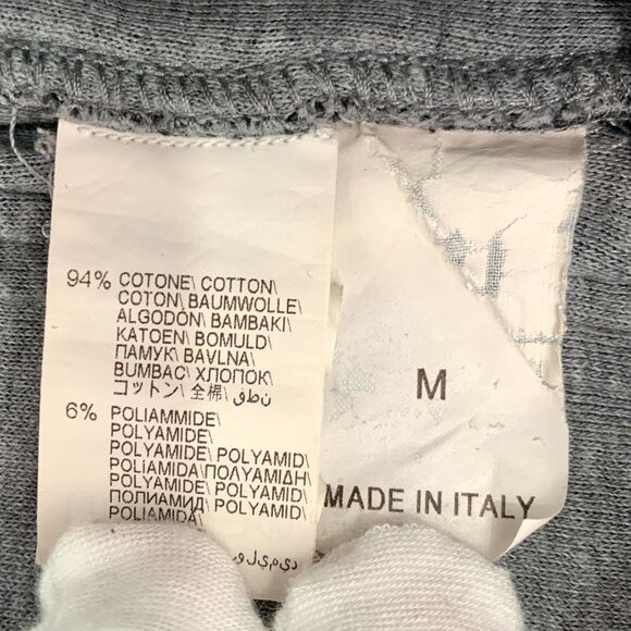 Brunello Cucinelli Gray Drawstring Elastic Waist Cotton Blend Sweatpants M Made - Picture 3 of 6